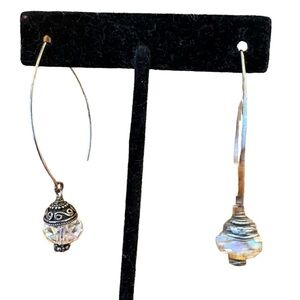 NWT Hand Crafted 9.25 Sterling Silver and Swarovski Crystal Drop Earrings